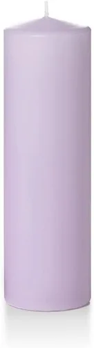 Vista 93 de yummi Velas redondas de pilar de lavanda de 3 x 6 pulgadas - 3 por paquete