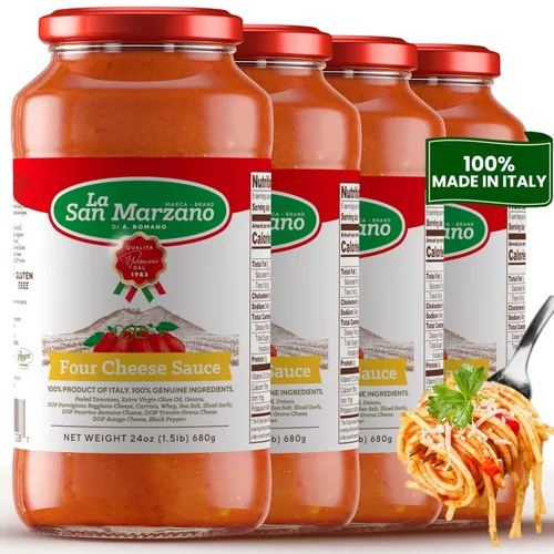 Vista 43 de La San Marzano Salsa Arrabiata, 13 oz, Salsa para Pasta Hecha en Italia, Tomate Multiusos de Primera Calidad, Todo Natural, Dieta Mediterránea, Sin