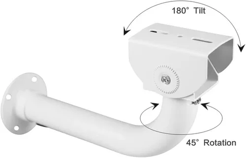 Vista 3 de Soporte de montaje para cámara de seguridad CCTV, soporte de cámara de vigilancia para montaje en pared para montaje universal de carcasa de CCTV
