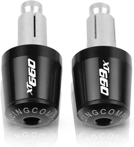 Vista 5 de 7/8" 22mm Motorcycle Handlebar Grips End Handle Bar Cap Ends Plug for XT660E XT660R XT660X XT660 XT 660 E R X 1990-2017 (Color : Black- Orange)