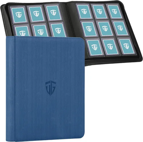 Vista 27 de Carpeta Toploader, Contiene 216 Toploaders, Carpeta de 9 Bolsillos Top Loader con Fundas para Toploaders Rígidos de 3"x4" Fundas Duras, Carpetas Top