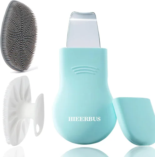 Limpiador facial de silicona, cepillo de limpieza facial de silicona, almohadilla exfoliante suave y masajeador, para hombres y mujeres (azul)