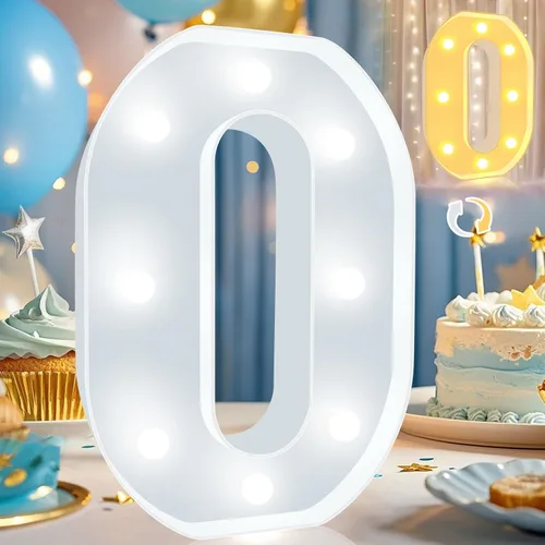 Vista 28 de Pooqla Letrero con luces LED de marquesina, letra del alfabeto iluminada para decoración del hogar, fiesta, boda, N