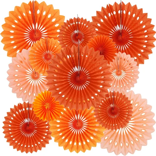 Vista 29 de BEISHIDA Juego de decoración de abanicos de papel redondos de panal de abeja para Año Nuevo, graduación, cumpleaños, boda, despedida de soltera