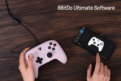 Vista 5 de 8Bitdo Ultimate Wired Controller for Xbox Series XS, Xbox One and Windows, PC Gaming Gamepad with Back Buttons, Trigger Vibration, 3.5mm Audio Jack