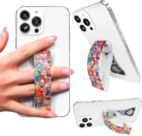 Vista 25 de LOVEHANDLE PRO Premium Phone Grip - Correa de silicona para teléfono - Soporte magnético para teléfono y soporte para teléfono inteligente y tableta