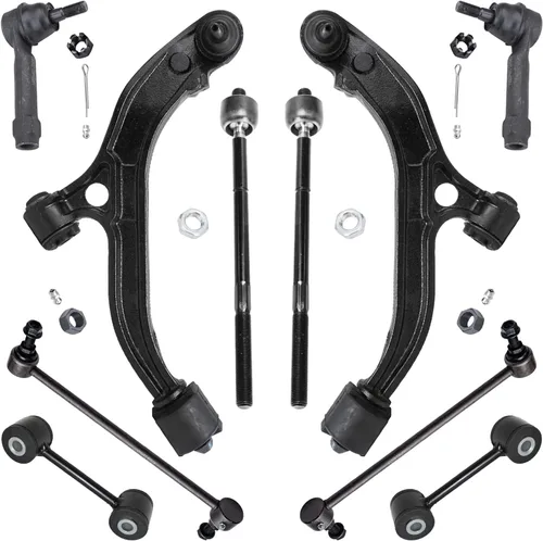 Vista 182 de Detroit Axle - Kit de suspensión delantera de 10 piezas para Ford Freestar Mercury Monterey 04-07, 2 brazos de control inferiores con rótula 4