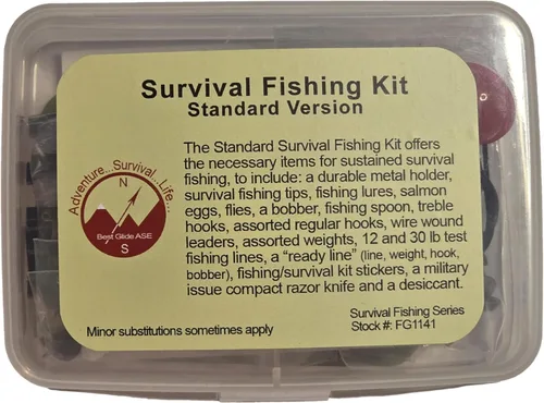 Best Glide ASE Kit de pesca de supervivencia - Versión estándar (soporte PSK no incluido)
