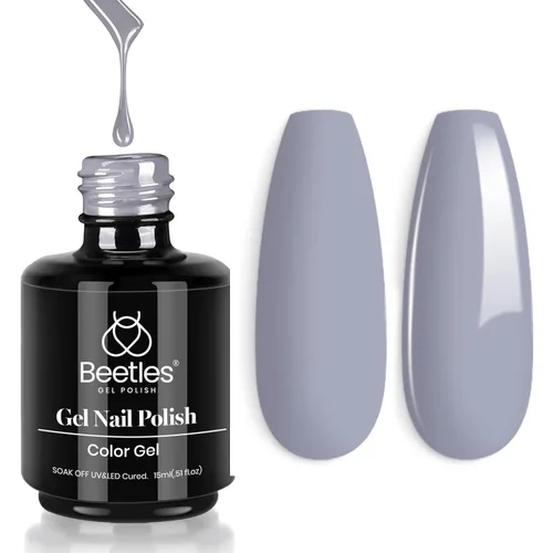 Vista 96 de Beetles - Esmalte de uñas de gel blanco perla, 0.5 onzas líquidas, color blanco perla, brillante, sirena, concha nacarada, esmalte de uñas de gel