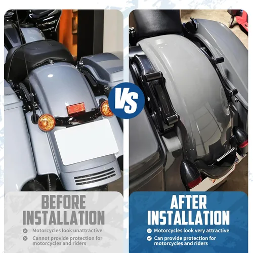 Vista 3 de Kit de accesorios de acoplamiento para motocicleta de 4 puntos para Harley Touring Street Glide Electra Glide Road Glide Road King 2014-2025 Vivid