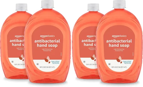 Vista 7 de Amazon Basics Recambio de jabón líquido para manos suave y suave, sin triclosán, probado por dermatólogos, pH equilibrado, 50 onzas líquidas