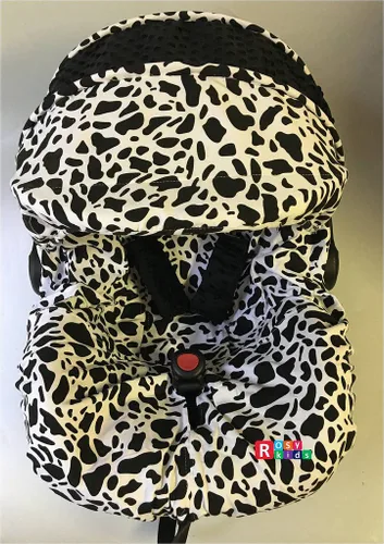 Vista 2 de Rosy Kids Cubierta de toldo para asiento de automóvil infantil, 3 piezas, caboodle, kit de cubierta de asiento de coche para bebé, color 03NR05