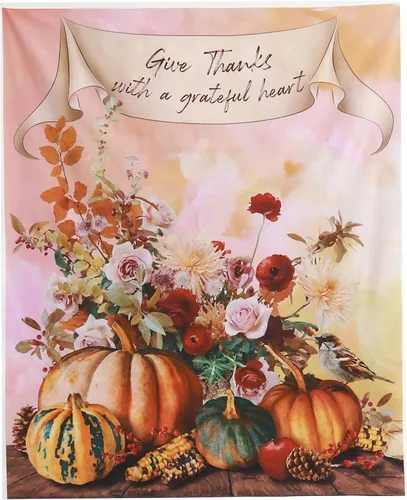 Vista 3 de COTTONVILL EMANON Collection - Tela de algodón con estampado de 20 unidades (12 cuartos + 1 panel completo, calabaza cosecha FAL)