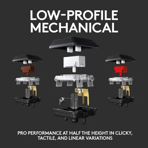 Vista 4 de Teclado mecánico inalámbrico Logitech G915 para juegos - Lineal (renovado)