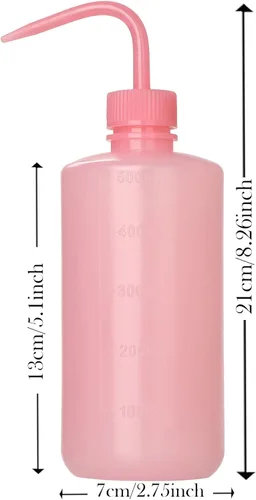 Vista 14 de 2 botellas de lavado de tatuajes de 8.5 fl oz Botella de agua de 8 oz para riego de suculentas y limpieza médica, negro y azul