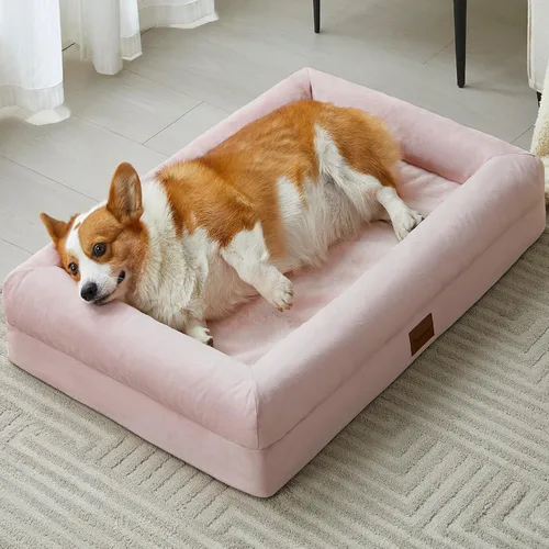 Vista 9 de BFPETHOME Camas para perros pequeños, cama lavable para perros con lados, camas ortopédicas de tamaño pequeño con funda extraíble y cama impermeable