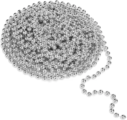 Vista 7 de Guirnalda de cuentas de Navidad de 31 pies para árbol de Navidad, San Valentín, exposición, boda, disfraz, decoración de bricolaje