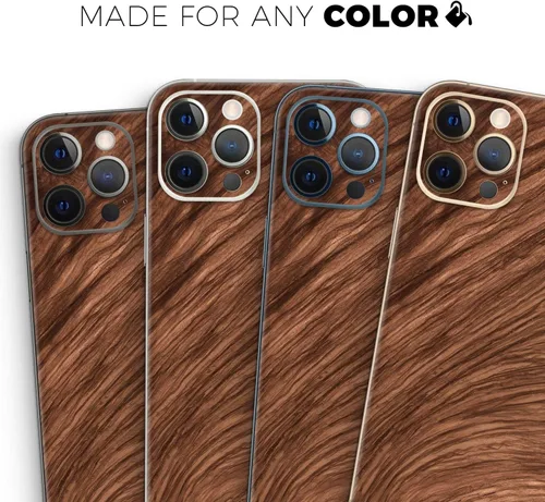 Vista 8 de DesignSkinz Kit de calcomanías de cuerpo completo compatible con iPhone 15 Plus, madera natural de lujo V3