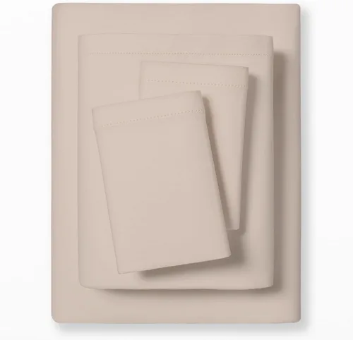 Vista 16 de MakeMake Organics Juego de sábanas orgánicas tamaño individual (3 piezas) de algodón orgánico con certificación GOTS, 300 hilos, satén suave, 1