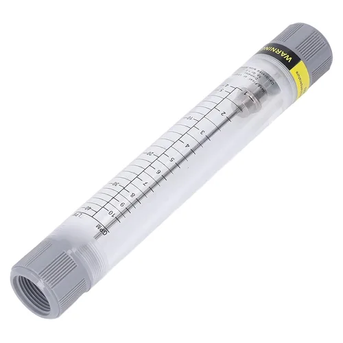 Vista 2 de Herramienta de medición de caudalímetro, caudalímetro de flujo de líquido, tipo de tubo 1‑10GPM Escala precisa Medidor de flujo de agua acrílico