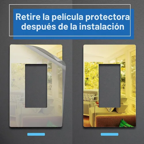 Vista 4 de LIDER Placa de pared decoradora, plexiglás, tamaño mediano, 1 banda, espejo Acrílico Oro