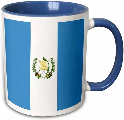 Vista 10 de 3dRose Bandera de Guatemala - azul cielo y blanco con escudo de armas de Guatemala -... - Tazas (mug_158323_4)