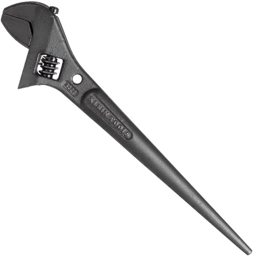 Vista 11 de Klein Tools 3227 Llave Ajustable Extra Ancha, Llave de Construcción Spud para Tuercas y Pernos de hasta 1-7/16 Pulgadas, 10 Pulgadas, con Orificio