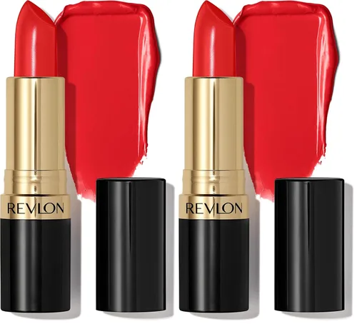Vista 82 de Revlon Lápiz labial, Lápiz labial Super Lustrous, Fórmula Cremosa Para Labios Suaves y de Aspecto Más Lleno, Sensación Hidratada, Really Red (006)