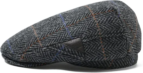 Vista 2 de Gorra plana irlandesa de lana Tweed Gatsby Newsboy Gorra Causal Herringbone Ivy Hat