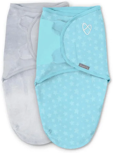Vista 24 de SwaddleMe - Manta original para bebé, talla S/M, de 0 a 3 meses, paquete de 5 (diseño de amapolas bonitas)
