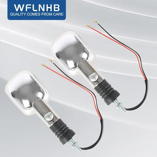 Vista 5 de WFLNHB 2 unids motocicleta intermitentes intermitentes de repuesto para Honda Shadow VTX Steed Magna 250 400 750