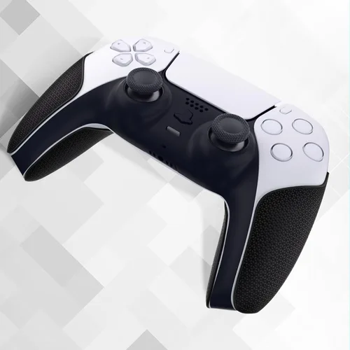 Vista 7 de PlayVital Agarre premium para controlador inalámbrico ps5, diseño dividido, antideslizante, suave, hexagonal, textura de diamante, protector