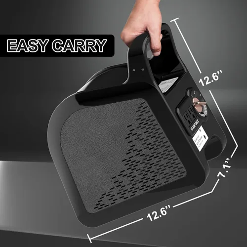 Vista 8 de Ventilador de soplador de alta velocidad, ventilador de secado de suelo para refrigeración y ventilación, secadora de suelo con motor de aire de 355