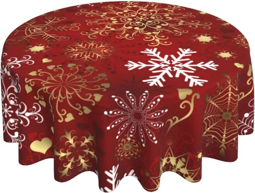 Vista 11 de 4th of July Tablecloth 70 Inch Round Patriotic Table Cloth Red Stripes American Flag Tablecloth Independence Day Memorial Day Table Cover for