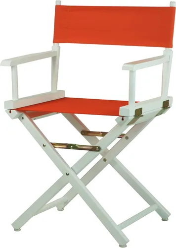 Vista 144 de Casual Home - Silla de director de 18 in, marco negro, lona negra, altura clásica