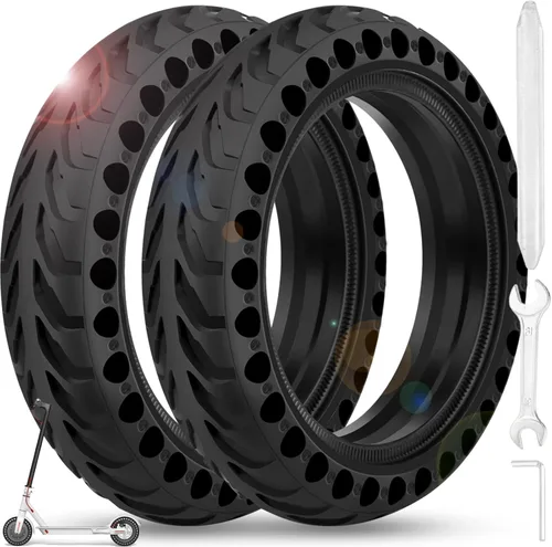 BANGTING 2 neumáticos sólidos de 8.5 x 2 pulgadas para scooter eléctrico, neumático de 8 1/2 x 2 para Gotrax GXL V2/XR/APEX, repuesto de neumáticos