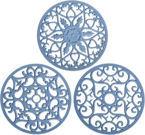 Vista 9 de Smitchraft - Salvamanteles de silicona para platos calientes, ollas y sartenes, almohadillas calientes para encimeras de cuarzo de cocina