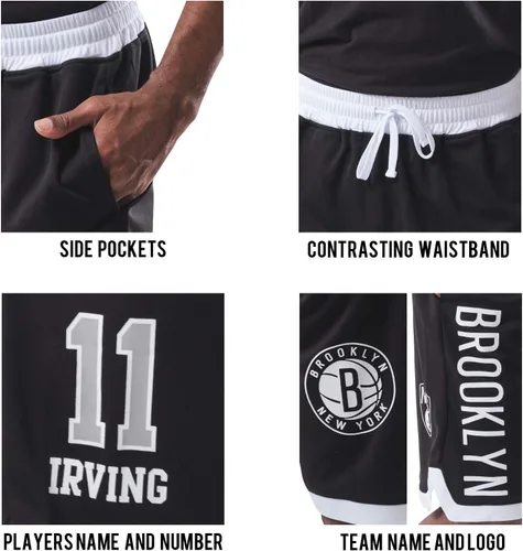 Vista 5 de Ultra Game NBA pantalones cortos de entrenamiento de baloncesto activo para hombres jugadores