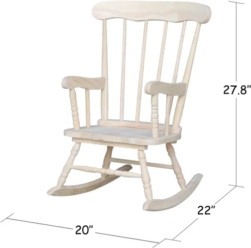 Vista 2 de International Concepts - Mecedora de madera para niños