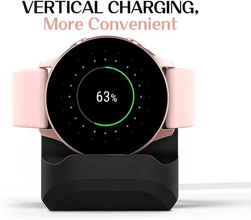 Vista 3 de MoKo Paquete de 2 soportes de carga compatibles con Samsung Galaxy Watch 4, 4 Classic/3 de 1.614 pulgadas, 1.772 pulgadas, Active, Active 2 de 1.575