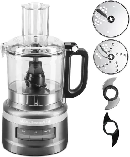 Vista 2 de KitchenAid Procesador de alimentos de 7 tazas Plus Chop Puré Amasar Rebanada KFP0719QG Grafito Líquido (Renovado)