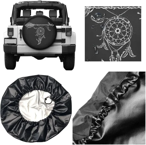 Vista 10 de Cactus Floral Plantas Suculentas Naturaleza Cubierta de Llanta de Repuesto Protector de Rueda A Prueba de Polvo Cubierta de Neumático de Rueda Para