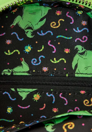 Vista 5 de Pesadilla antes de Navidad Oogie Boogie Glow Cross Body Bag, Verde