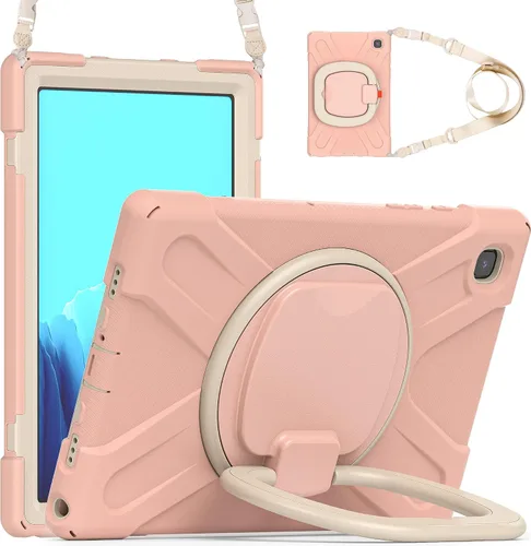 Vista 144 de Funda de rotación 360 para Galaxy Tab ActivePro/Tab Active4 Pro/Active 5 Pro de 10.1 pulgadas, funda resistente con anillo giratorio, soporte
