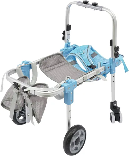 Vista 7 de Dog Wheelchair for Back Legs, Adjustable Dog Cart with Shock-Absorbing Wheels, Lightweight Mobility Support for Injured, Disabled Dogs, 22-27.6 lbs