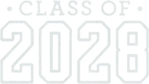 Vista 14 de Class of 2028 Iron On Decal, Senior Class Shirt Patch, Heat Transfer, HTV Graphic Tshirt Sticker, DIY Crafts, Pick Size Color, Iron-On Almost Black