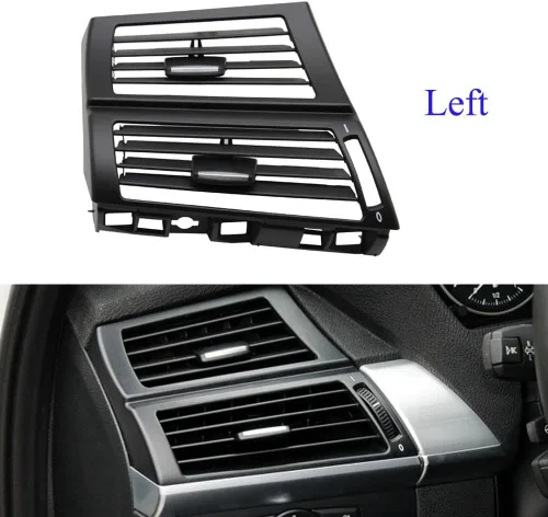 Vista 5 de Cubierta de salida de rejilla de ventilación de aire acondicionado delantero izquierdo para BMW X5 X6 E70 E71 E72 2007 2008 2009 2010 2011 2012 2013
