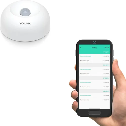 Vista 9 de YoLink - Sensor de movimiento inteligente, detector de movimiento inalámbrico de alcance más largo del mundo de 1/4 milla compatible con Alexa