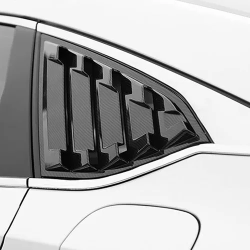 Vista 5 de Paneles de listones para ventanas laterales para sedán Honda Accord 2018, 2019, 2020, 2021, 2022, fibra de carbono ABS, 2 piezas