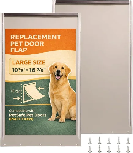 Vista 8 de PAC11-11039 - Aletas de repuesto para puerta de mascotas para perros y gatos, puertas de repuesto compatibles con puertas para perros y gatos